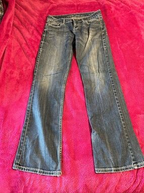 Cowgirl Tuff Women's Bootcut Jeans - Faded Blue Denim